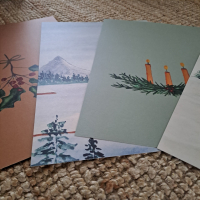 Poster 'rood huisje'